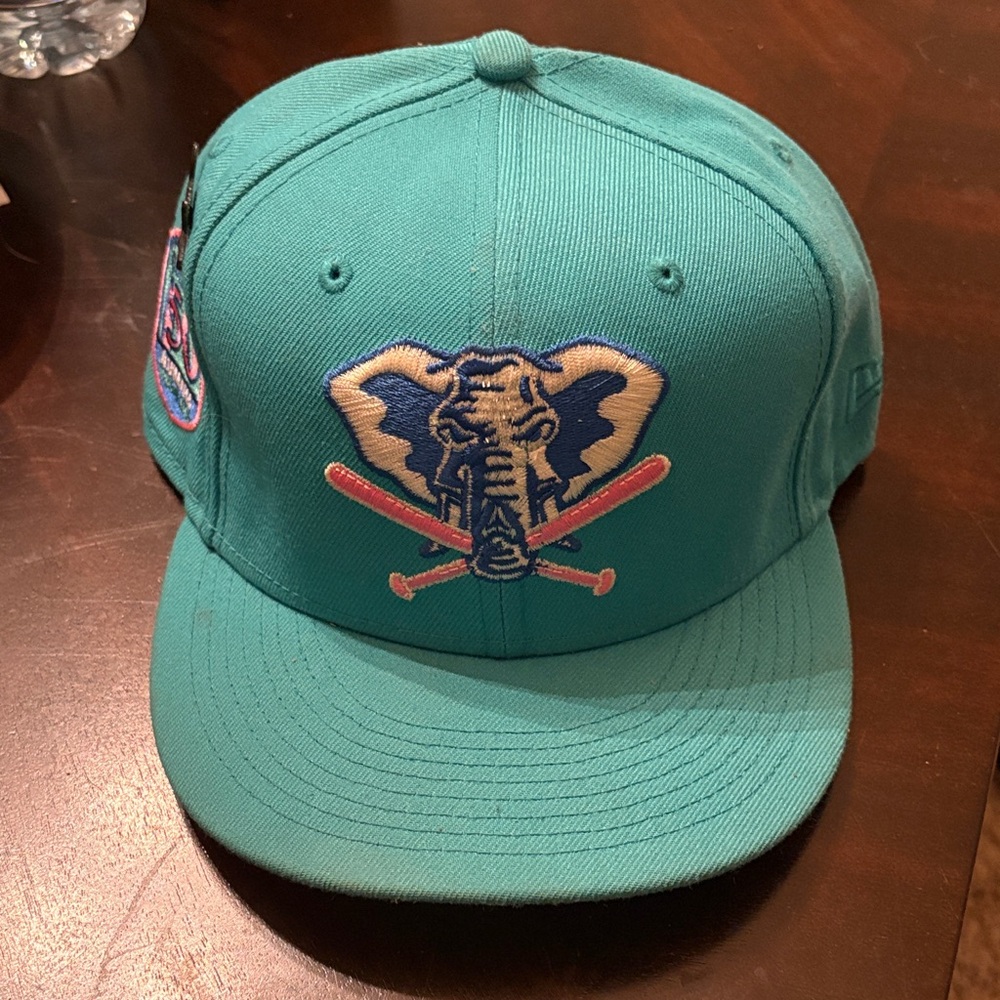 New Era Teal Hat with Elephant Logo